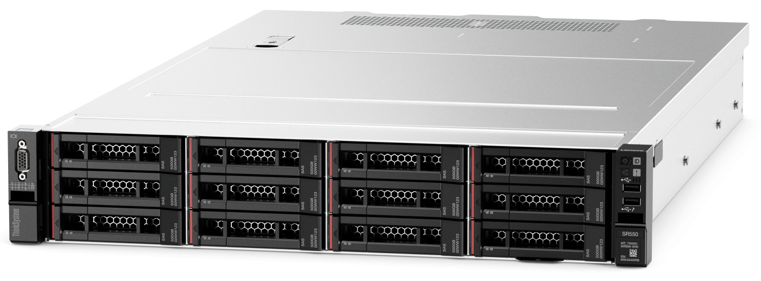 Image of server model with twelve 3.5-inch drive bays
