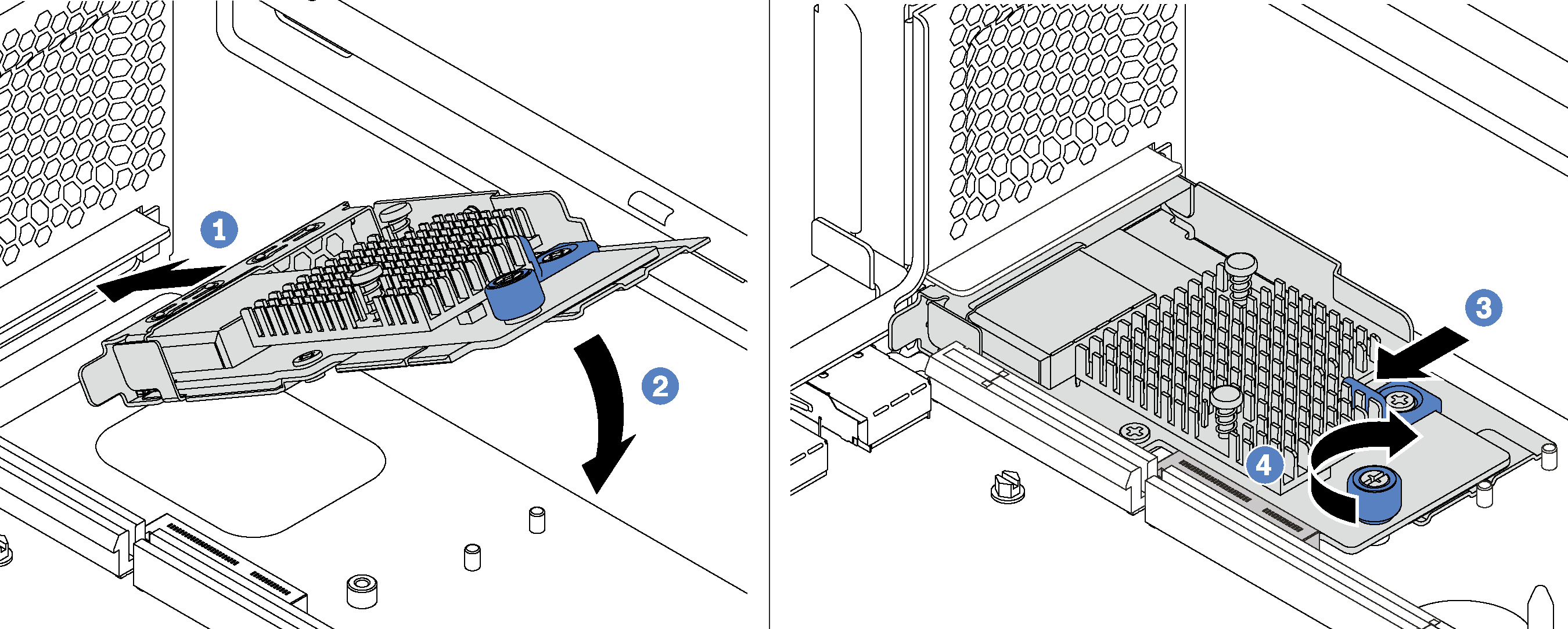 LOM adapter installation