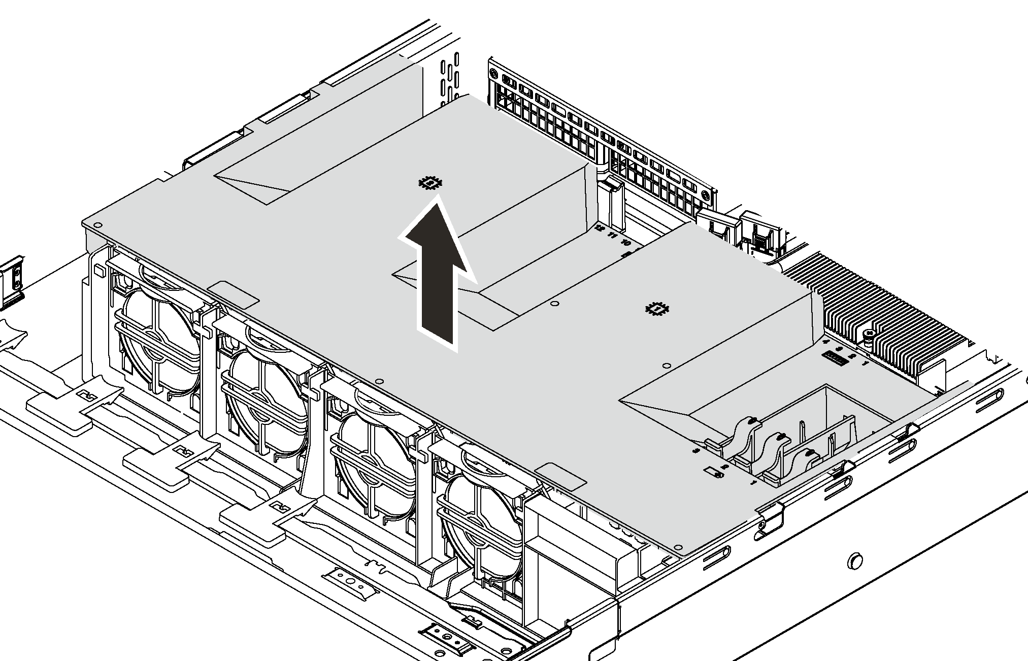 Air baffle removal