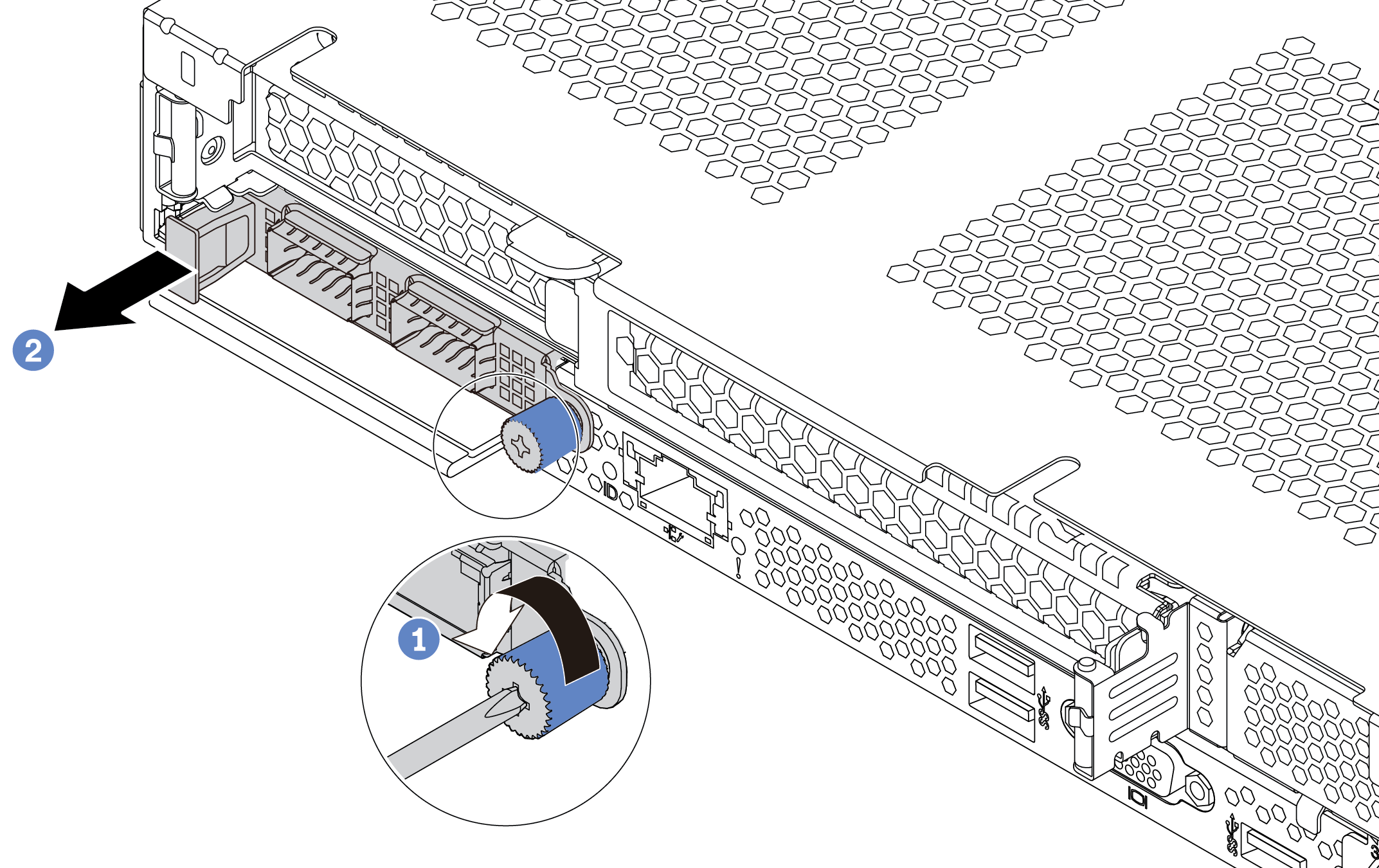 OCP 3.0 Ethernet adapter removal