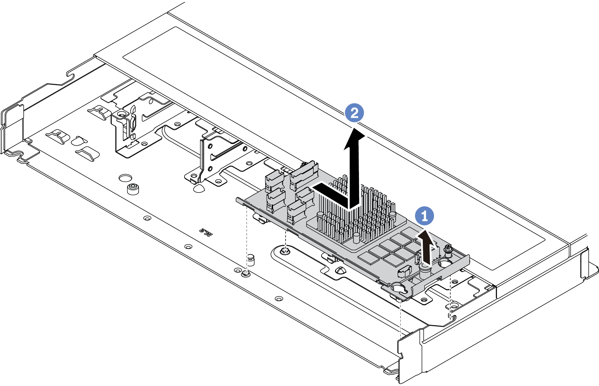 Internal CFF RAID adapter removal