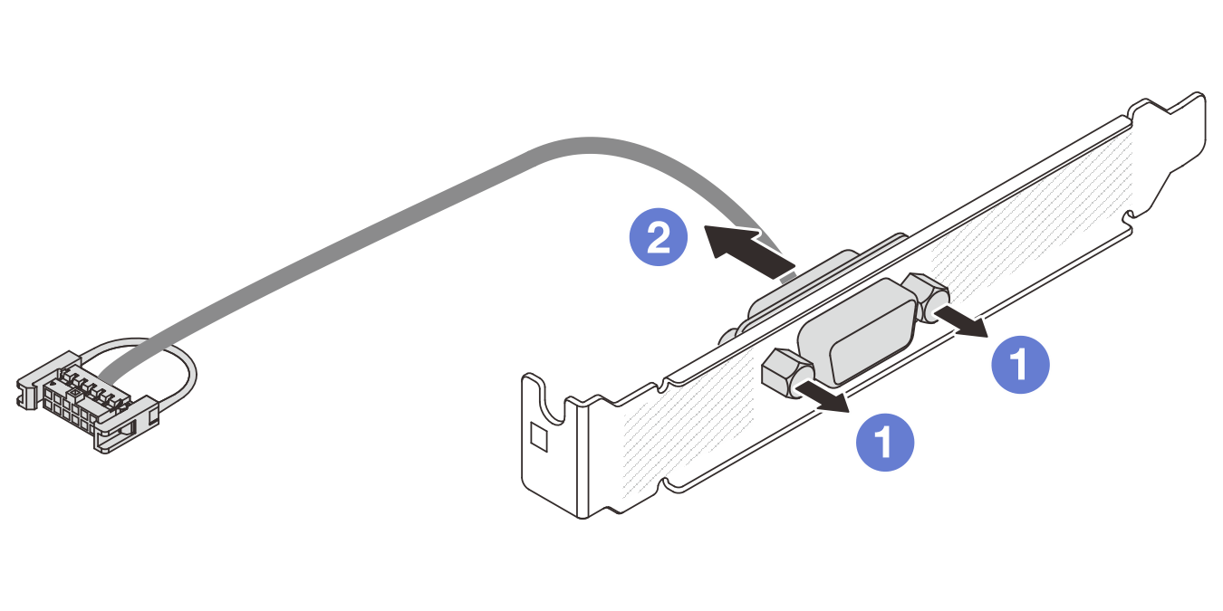 Disassembling the serial port module