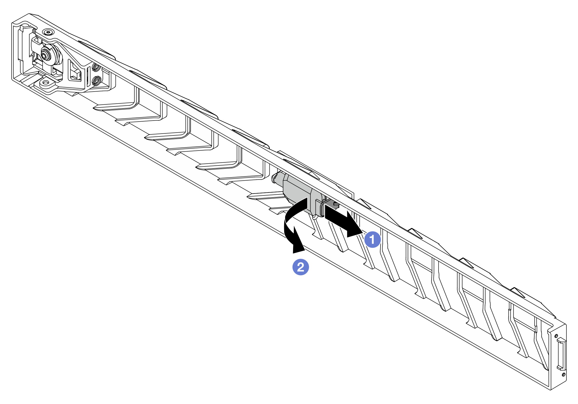 Removing the key from inside of the security bezel