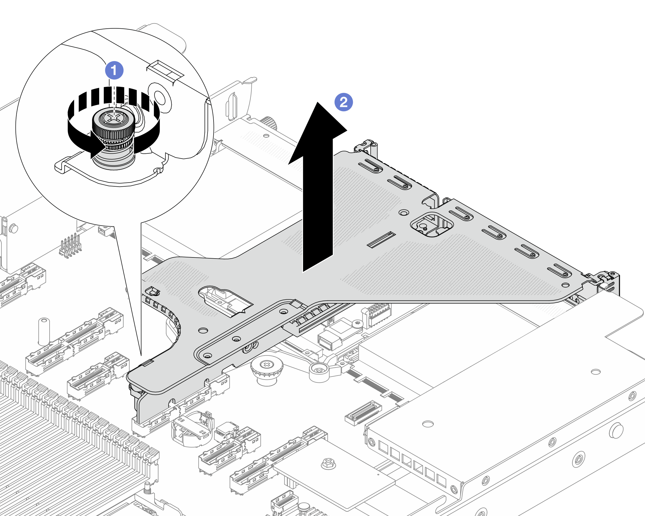 Riser assembly removal