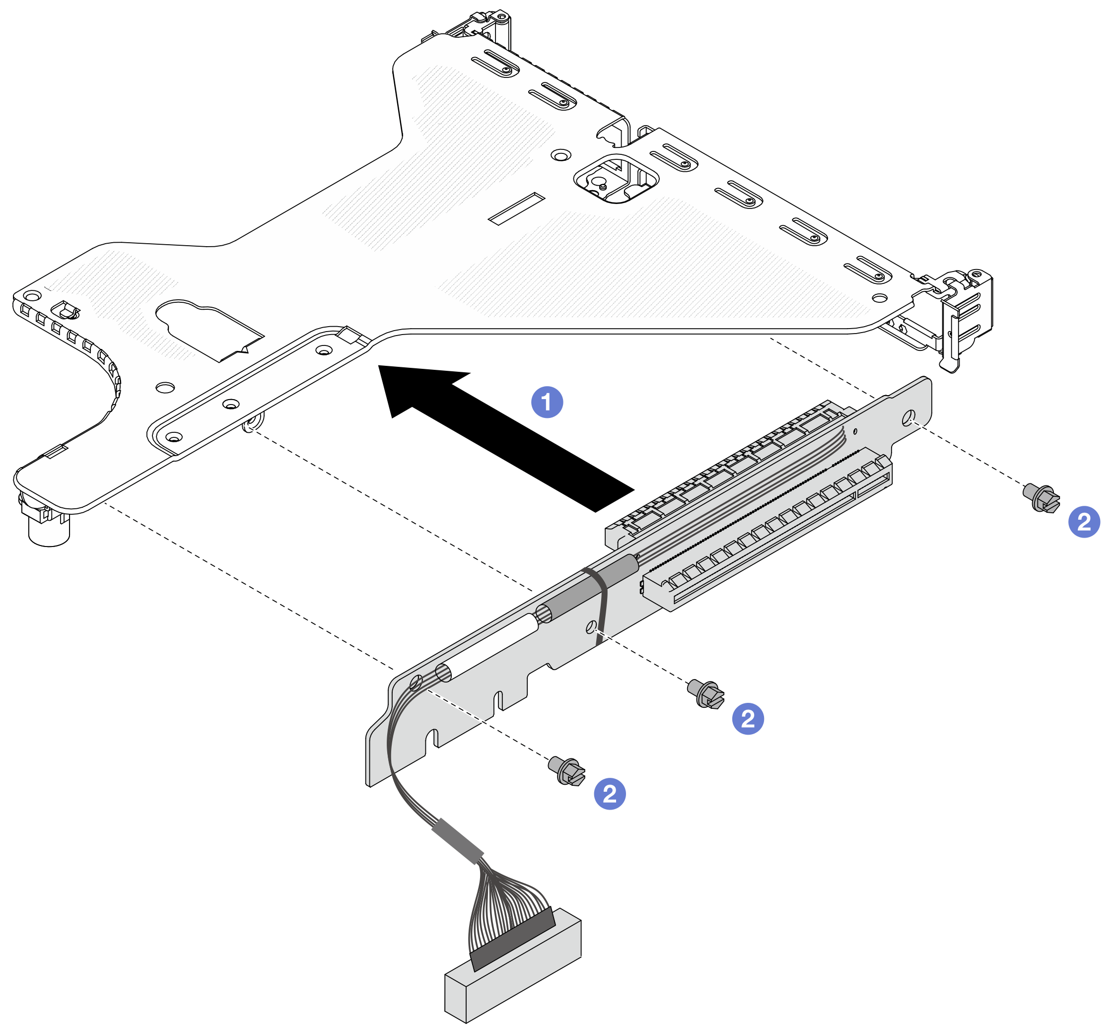 Riser card installation