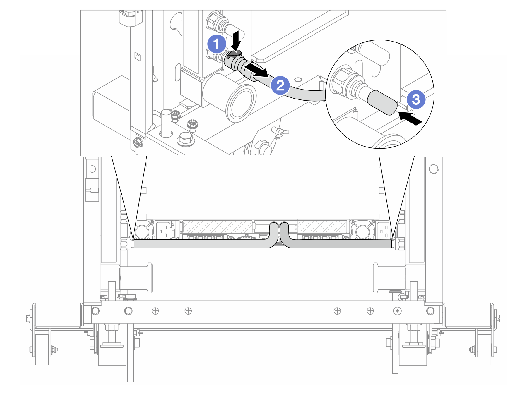 Quick connect plug removal