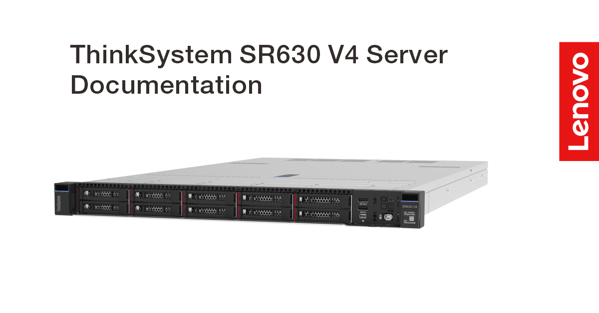 ThinkSystem SR630 V4 Server Product Image