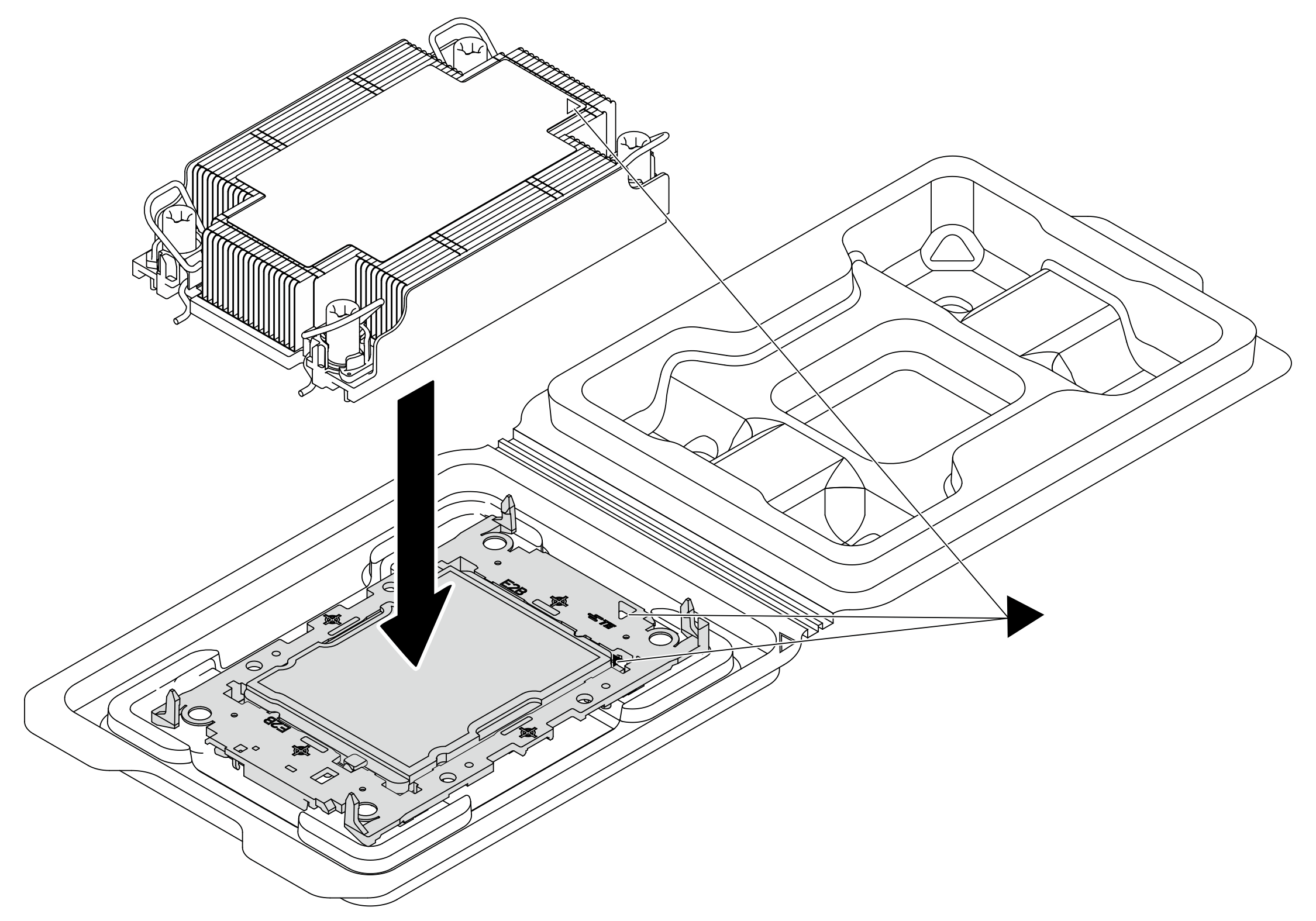 Assembling the PHM with processor in shipping tray