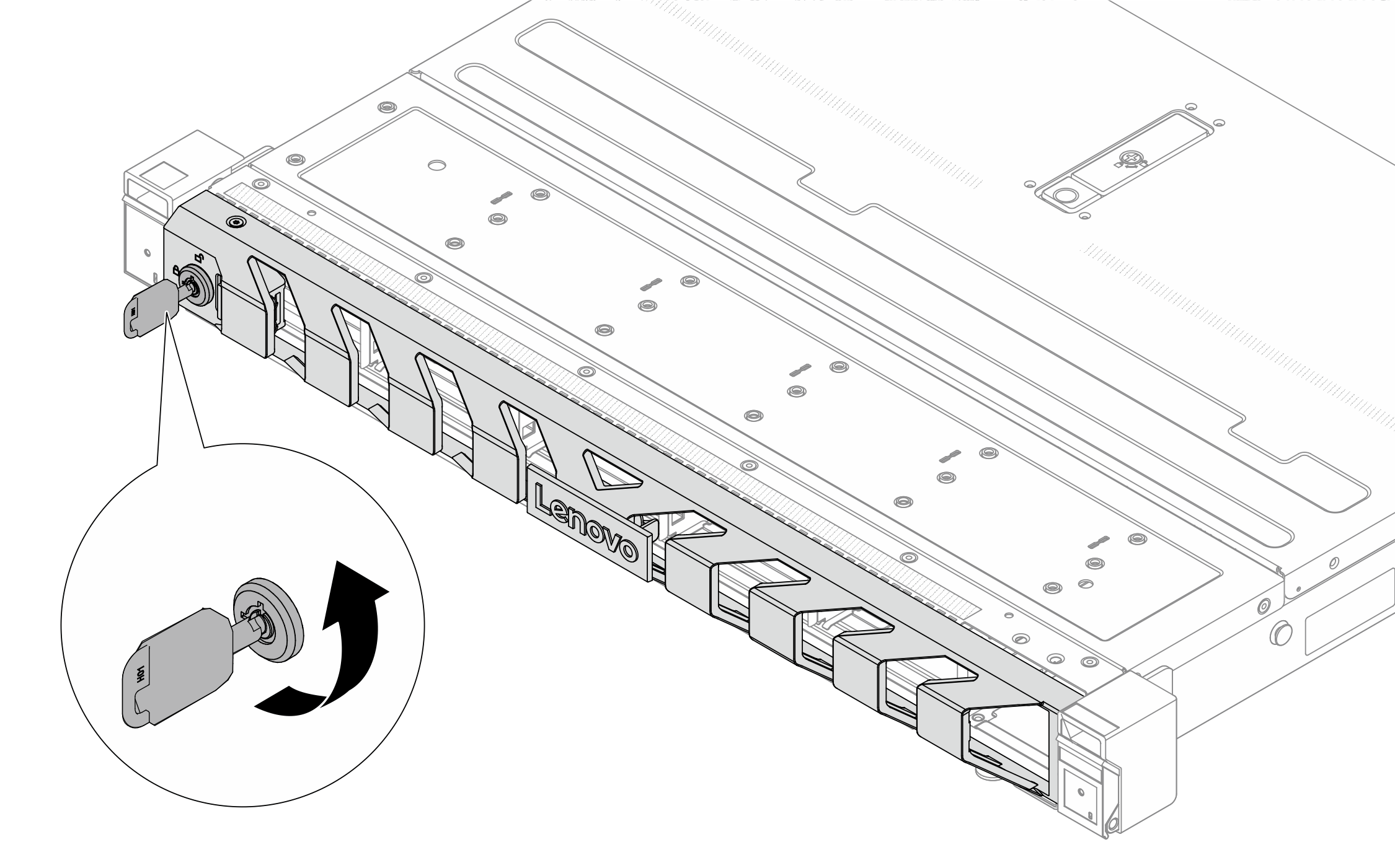 Locking the security bezel