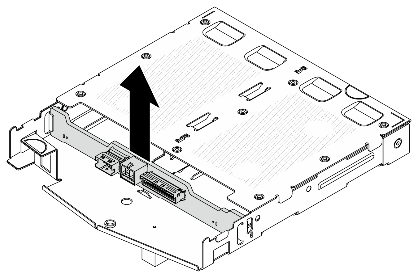 2.5-inch rear drive backplane removal