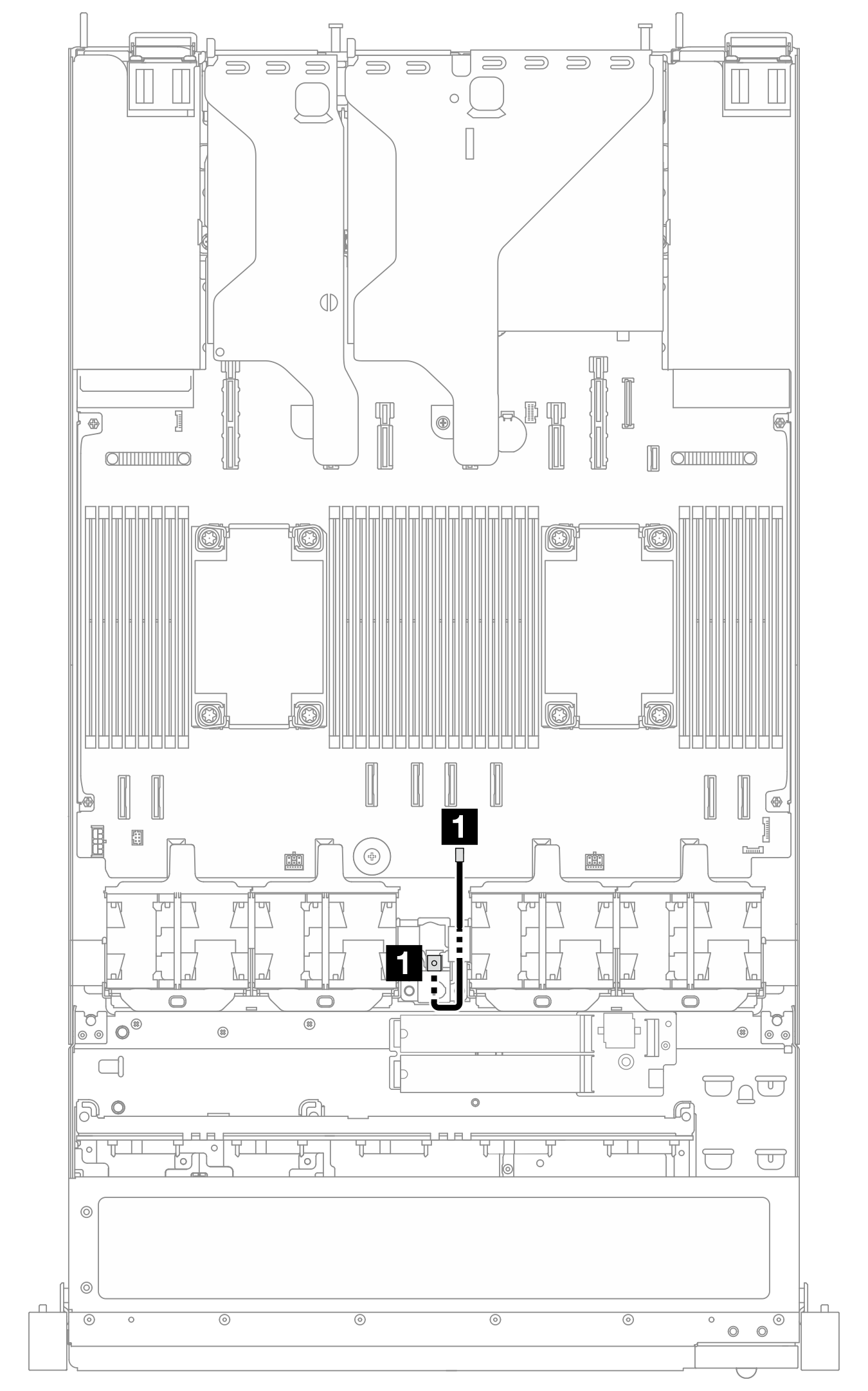 Intrusion switch cable routing