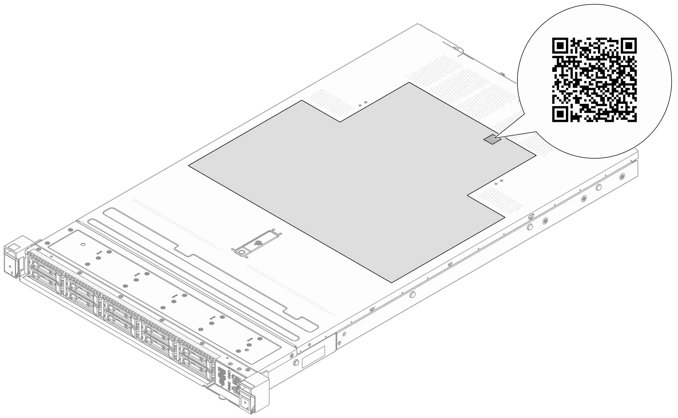 Service Label and QR code