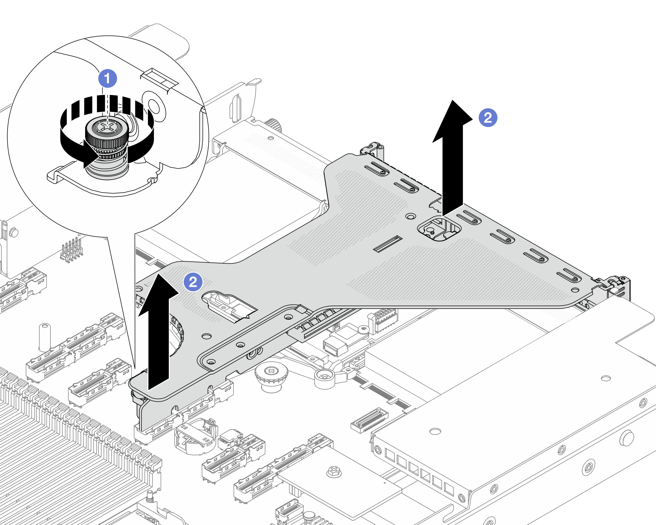 Riser assembly removal