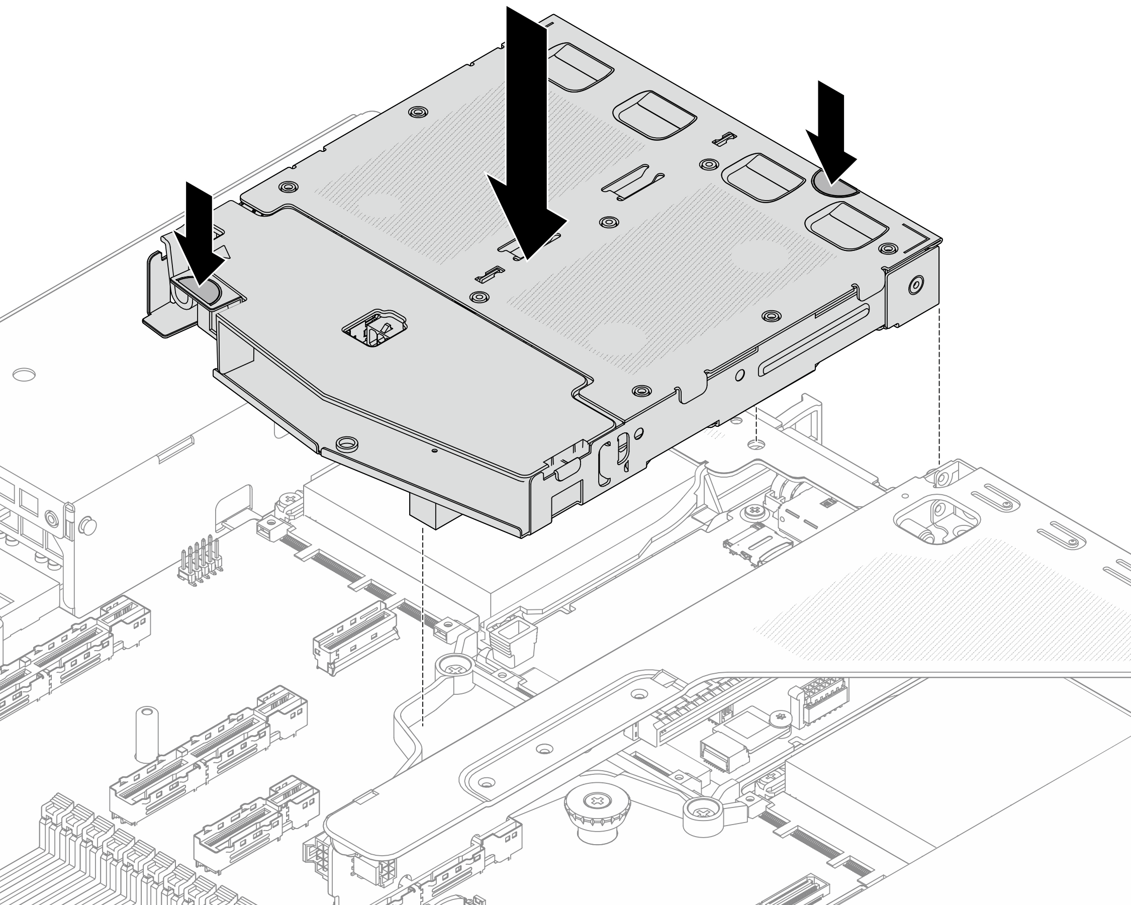 2.5-inch rear drive cage installation