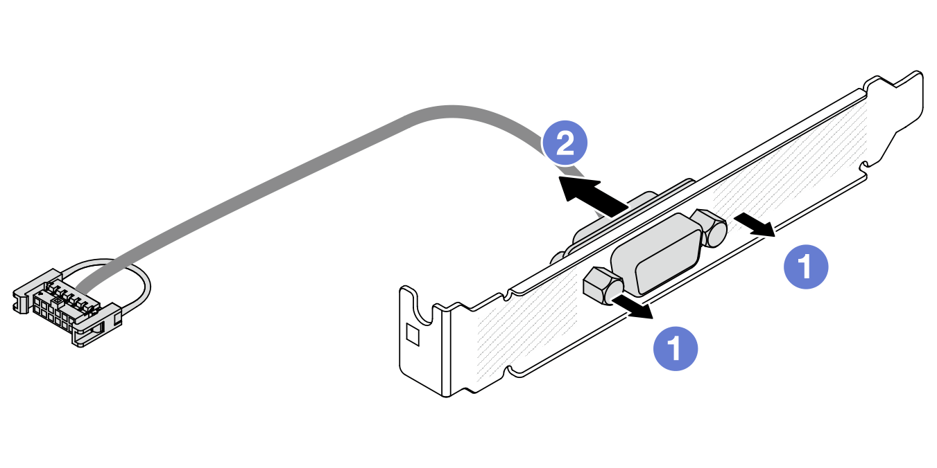 Disassembling the serial port module