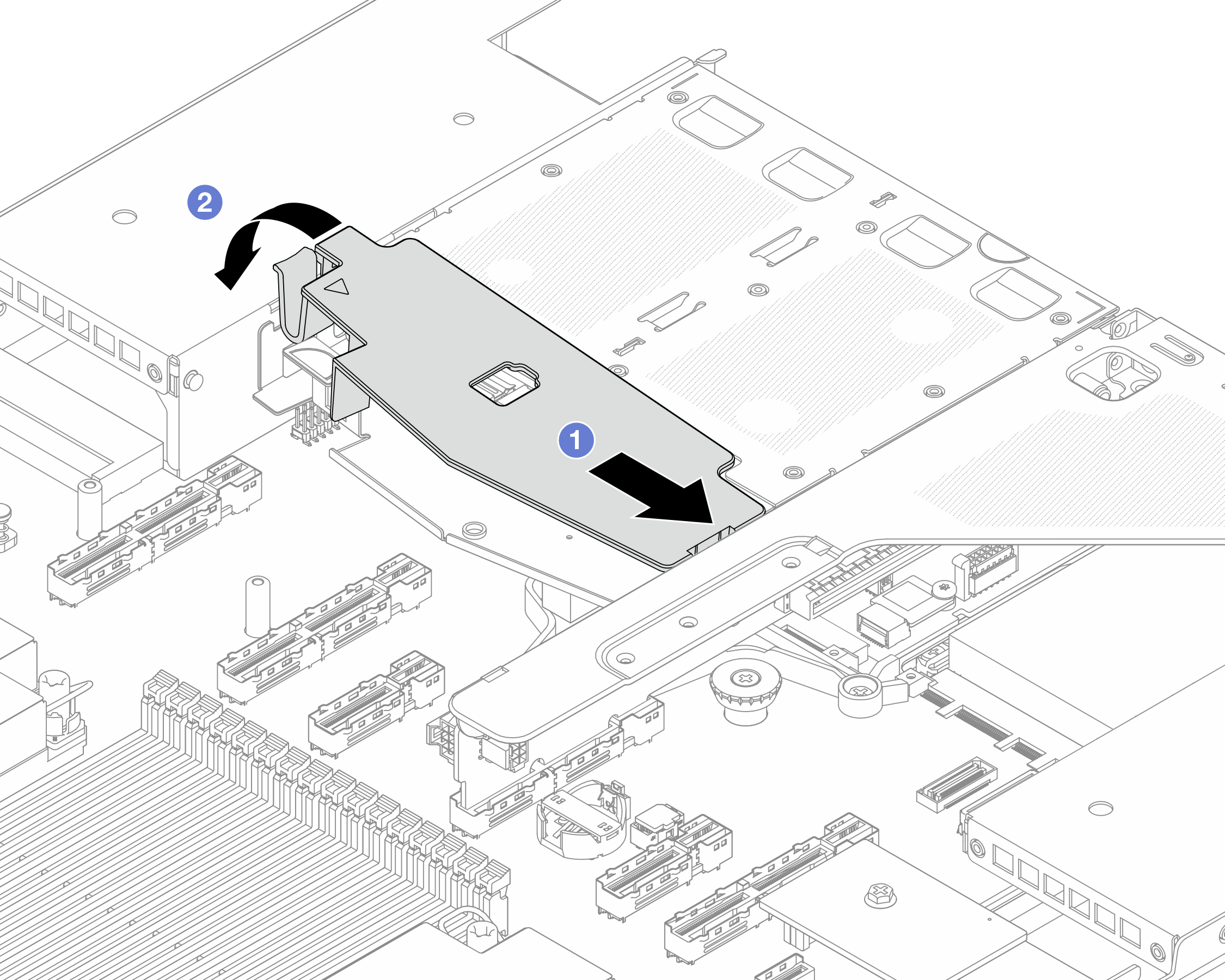 Air baffle installation