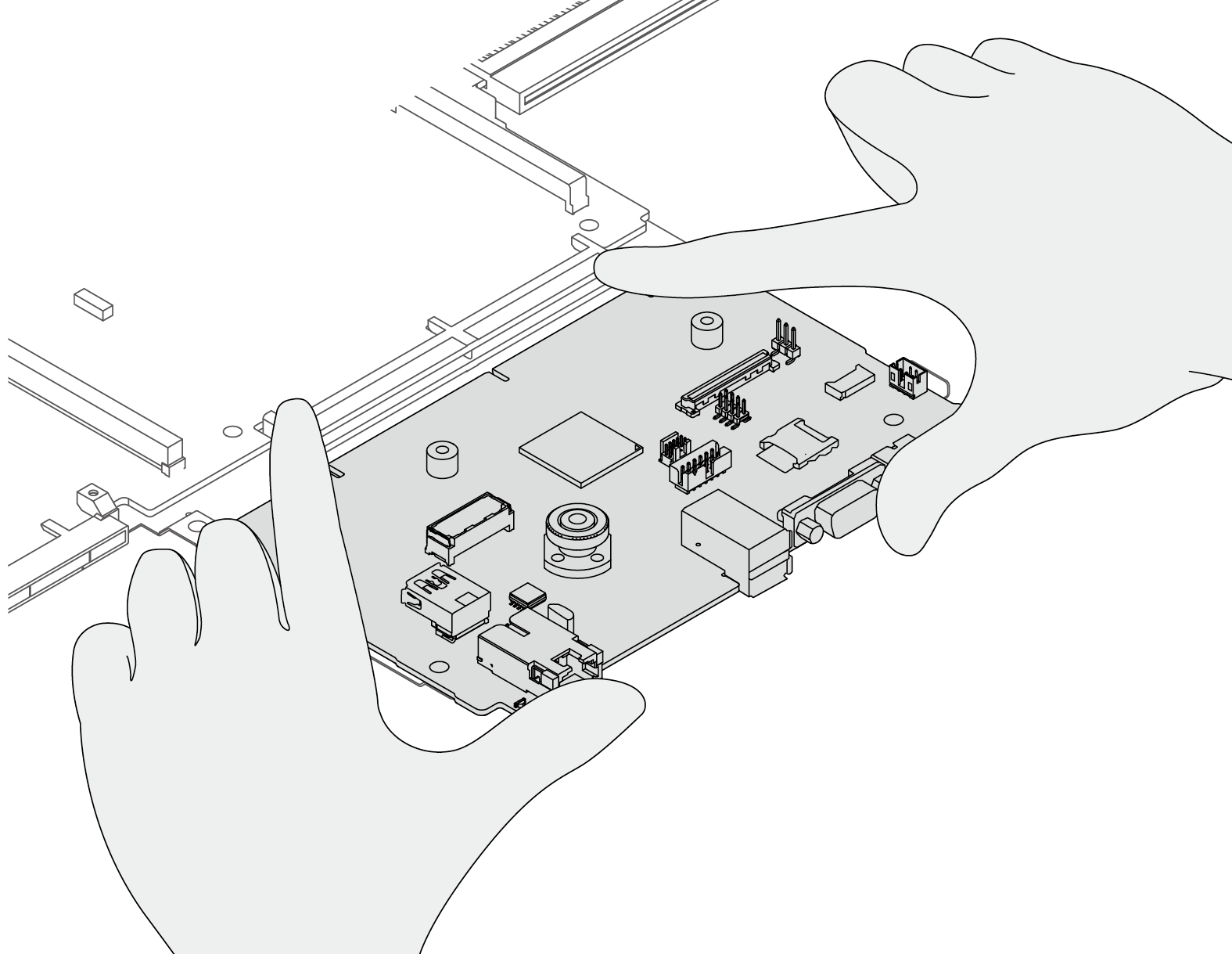 System-board assembly installation