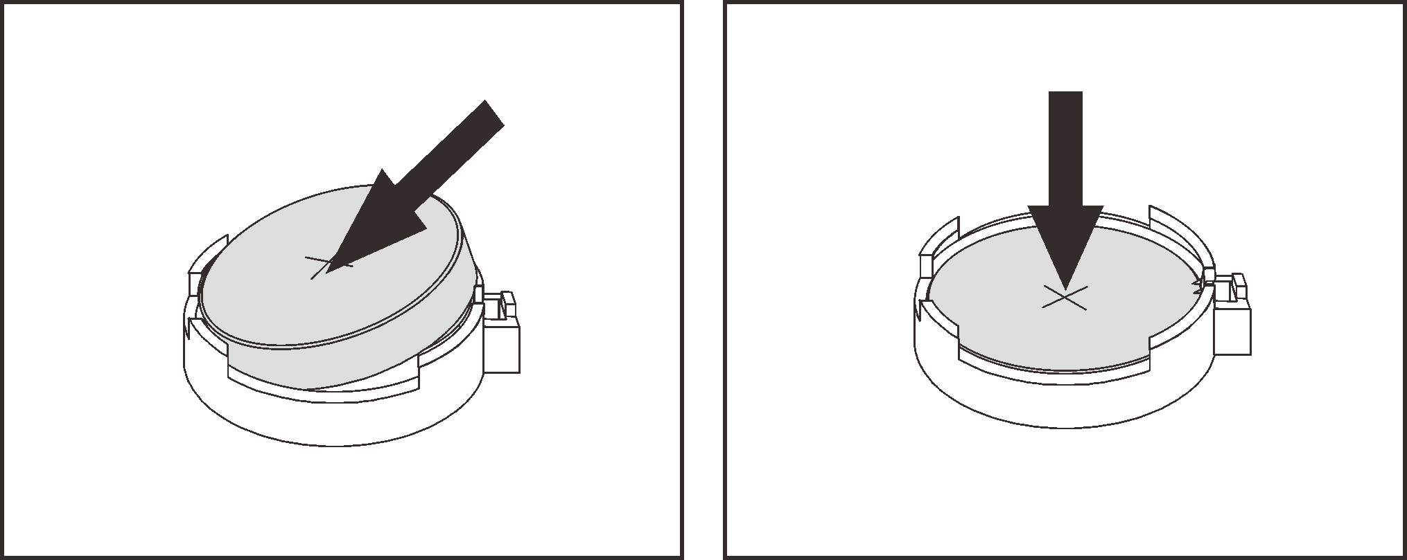 CMOS battery installation