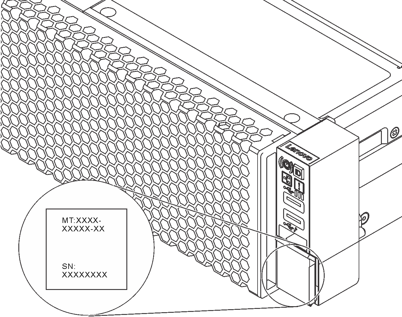 Location of the ID label