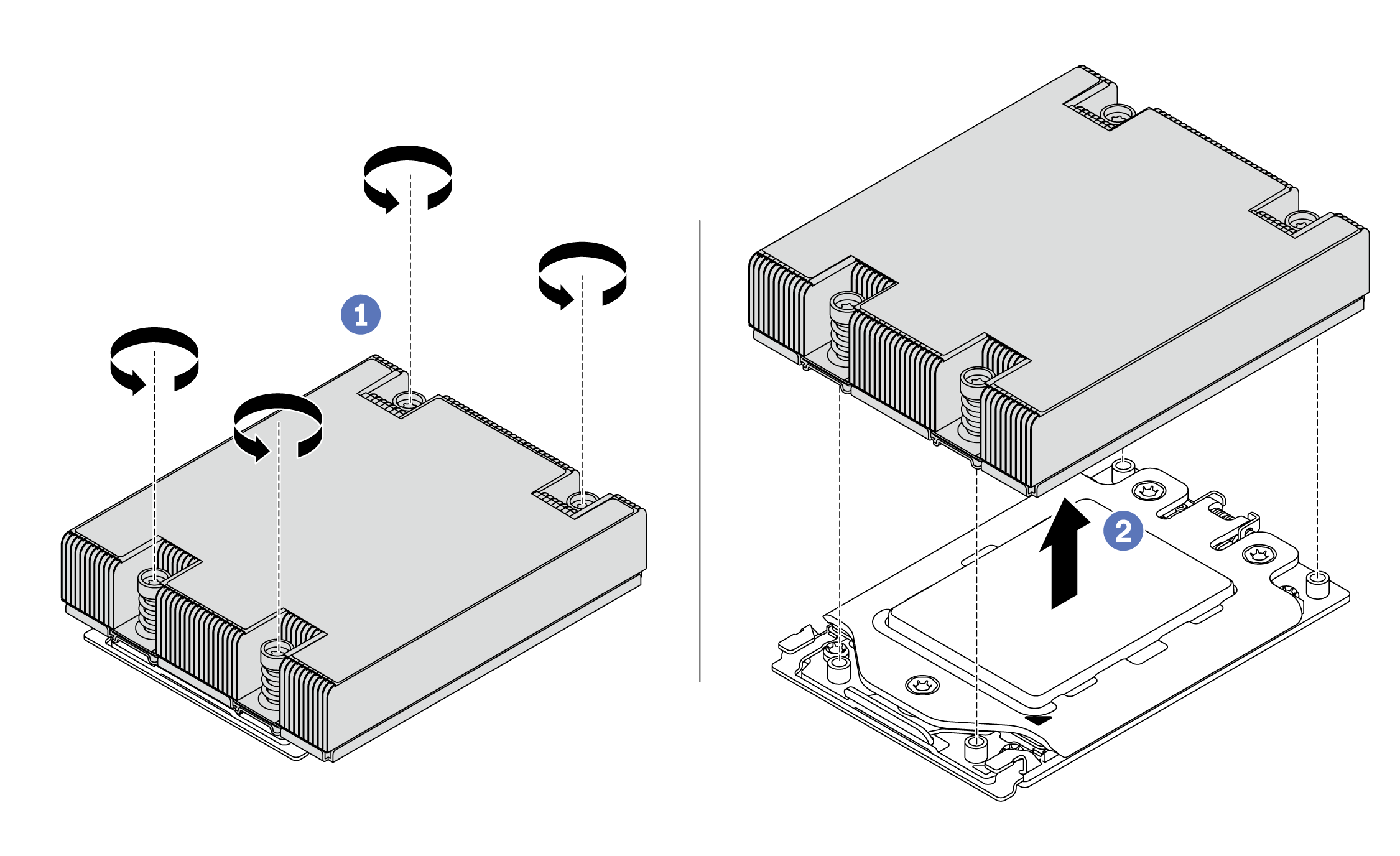 heat sink removal