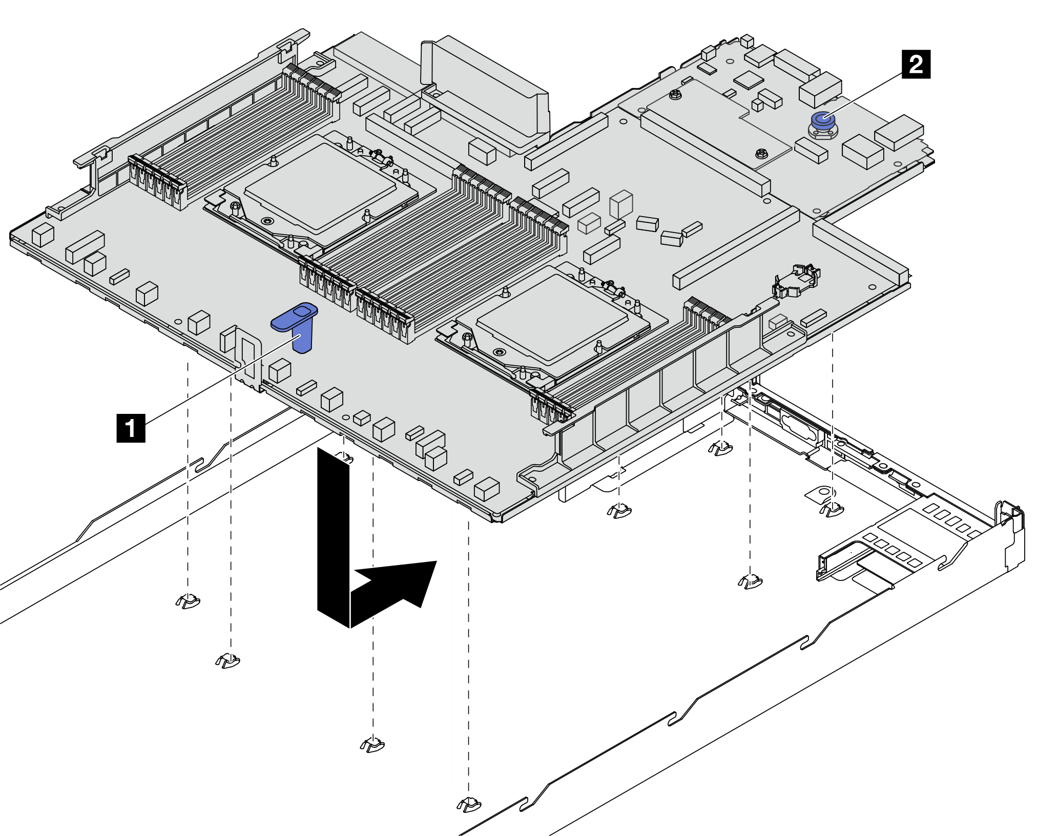 System board (system board assembly) installation