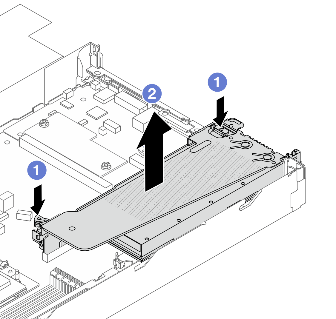 Removing the riser assembly
