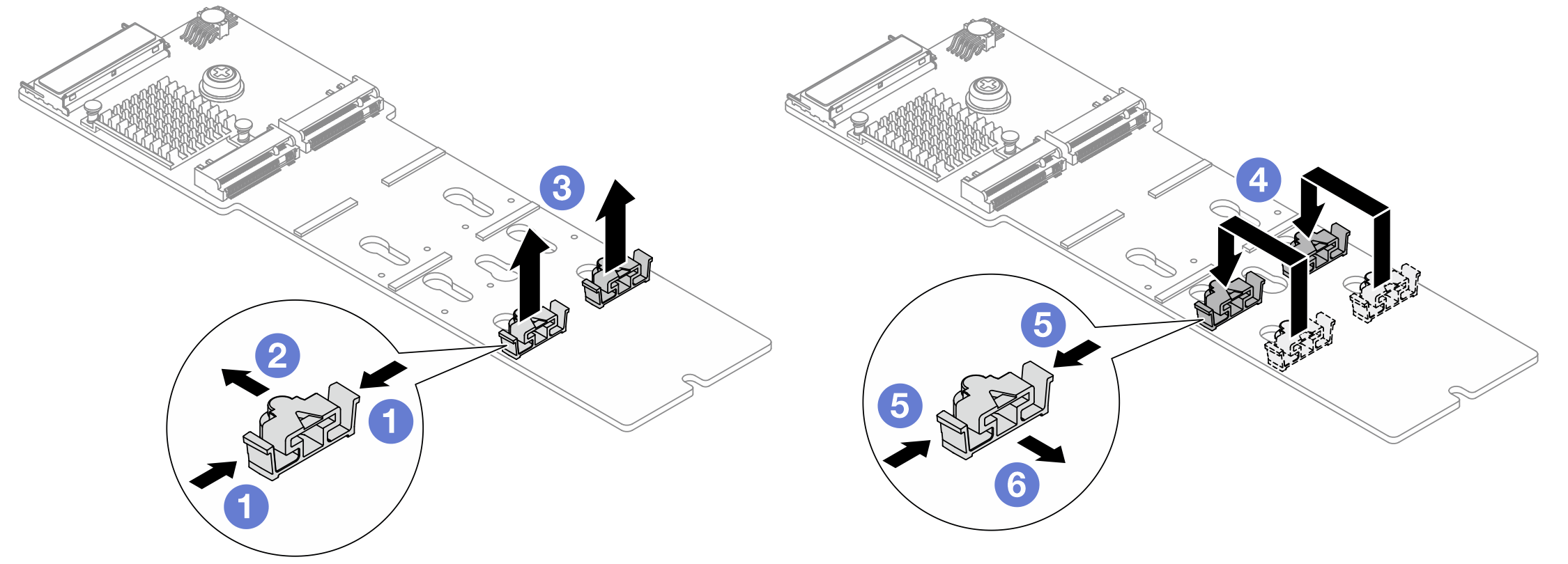 Adjusting the M.2 retainer