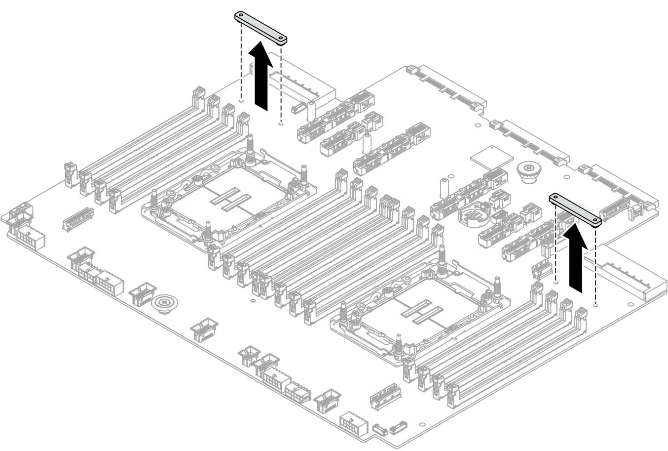 Loosening system board assembly screws