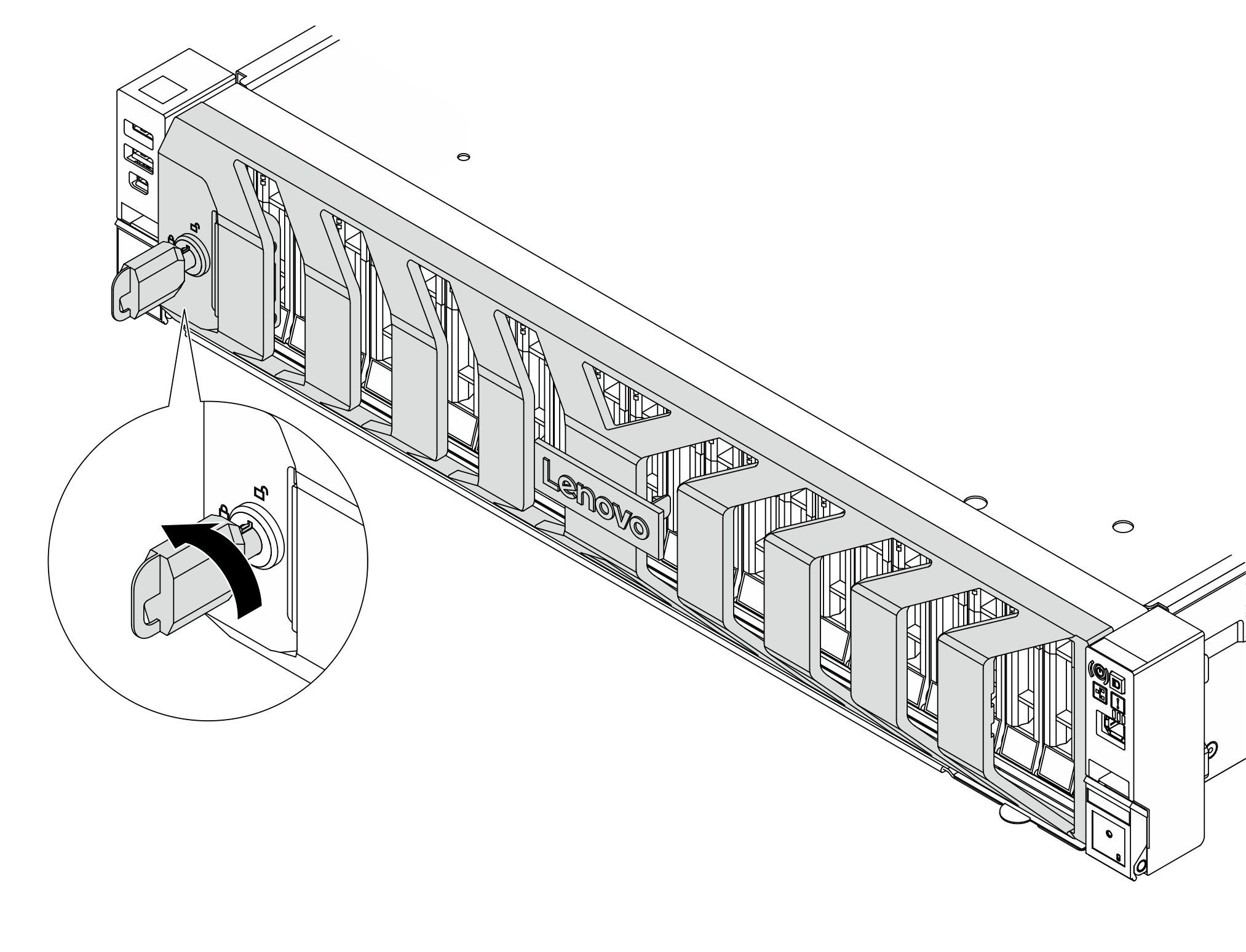 Locking the security bezel
