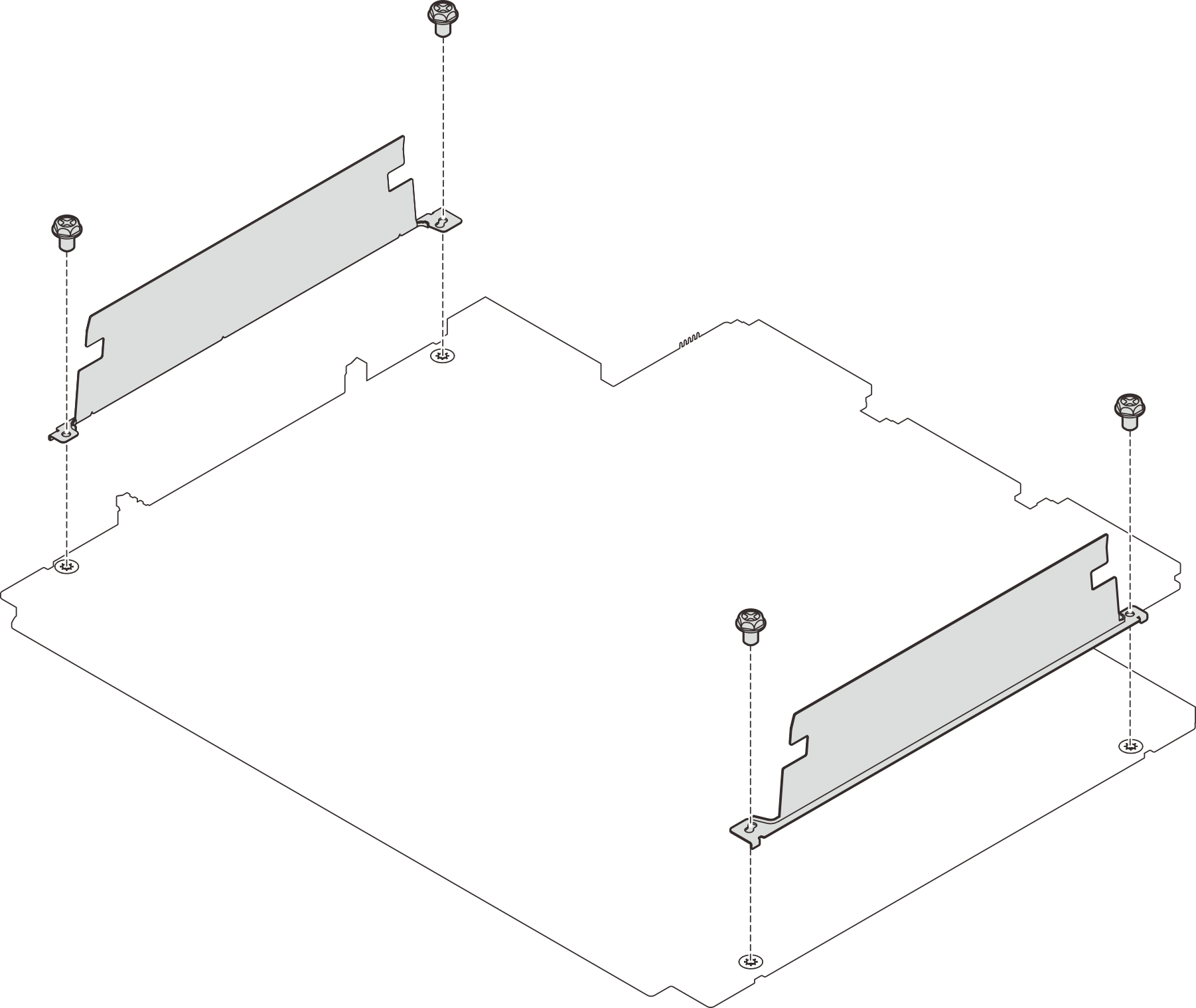 Installing the cable walls