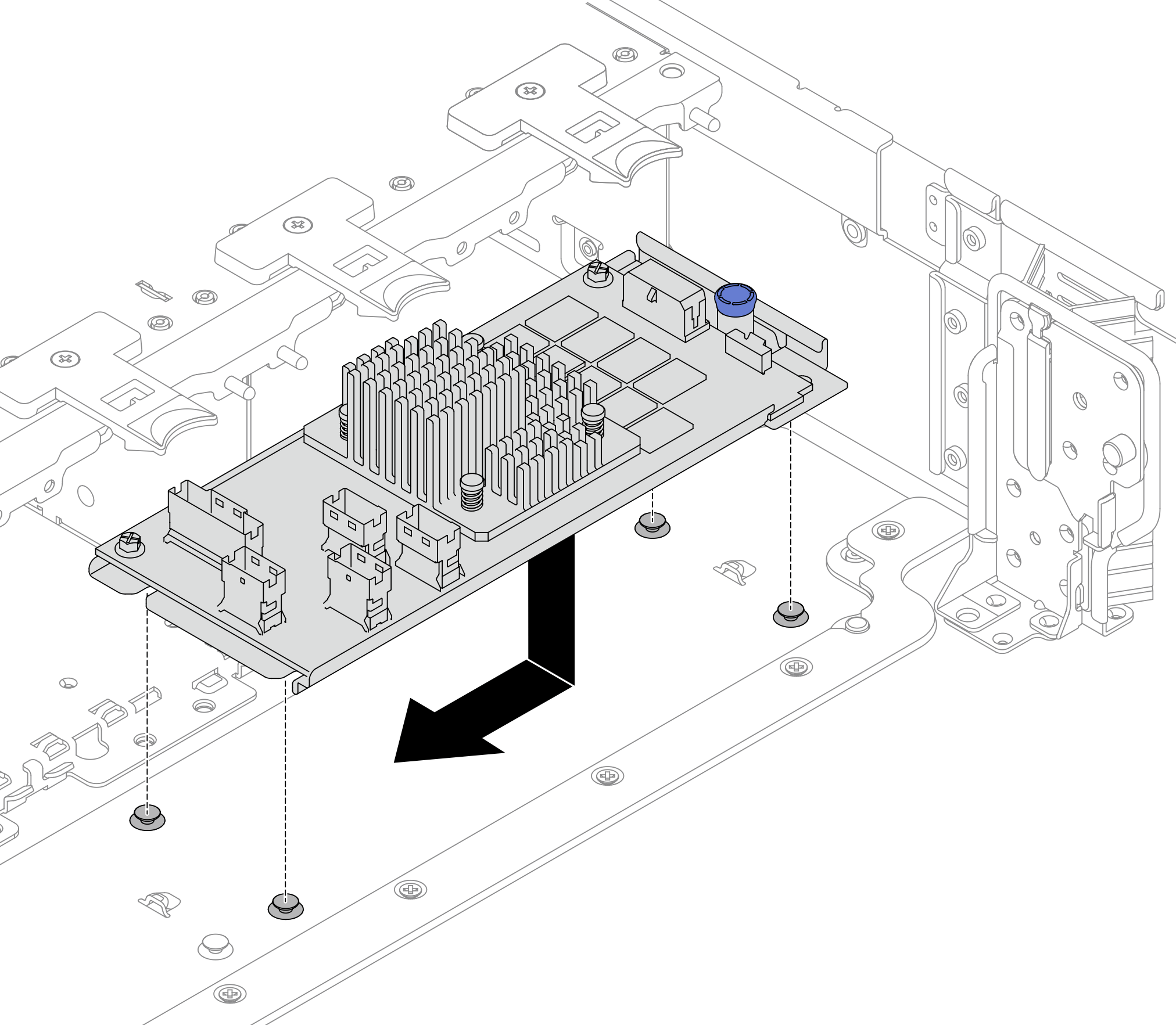 Installing the internal CFF adapter