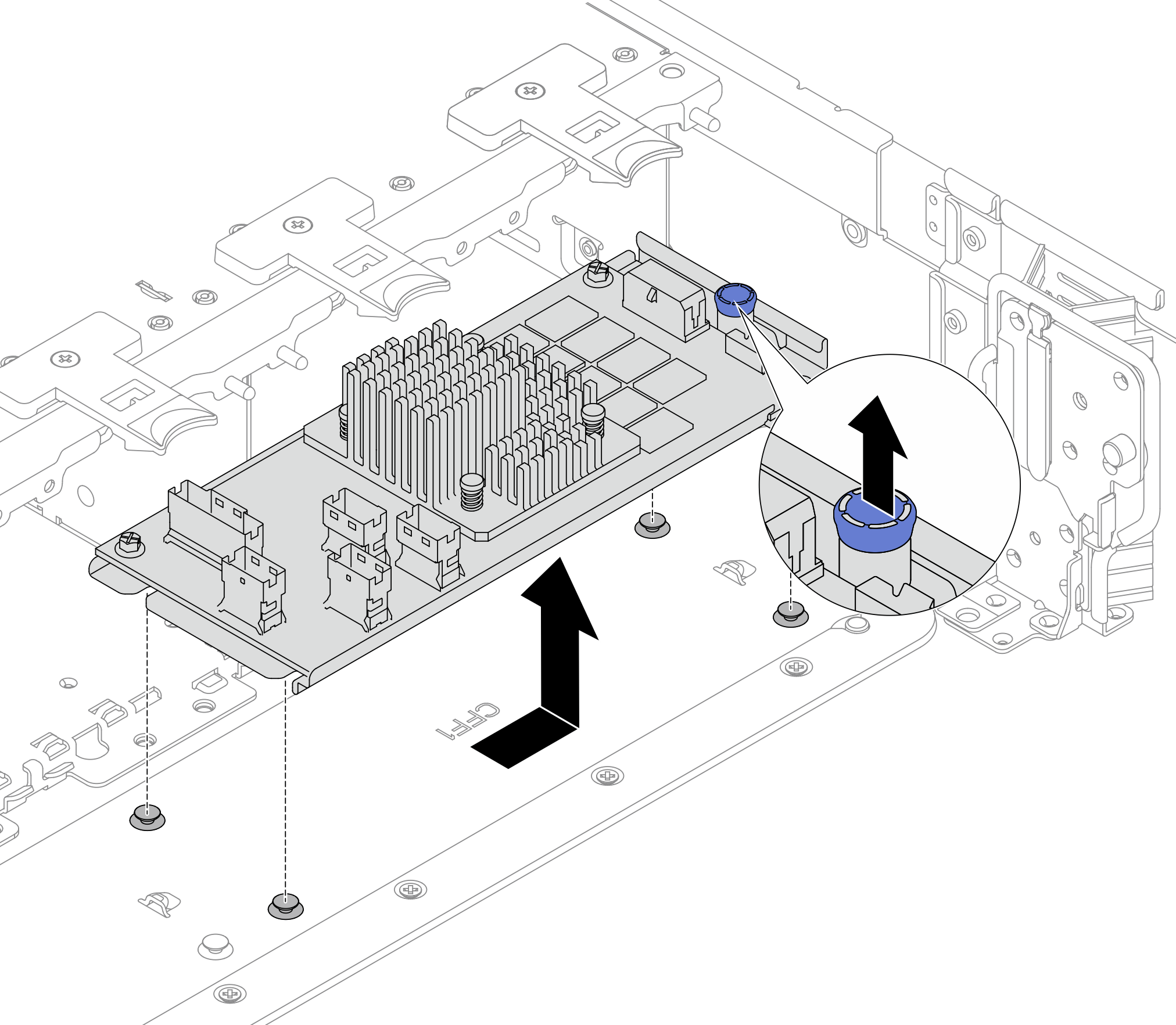 Removing the internal CFF adapter