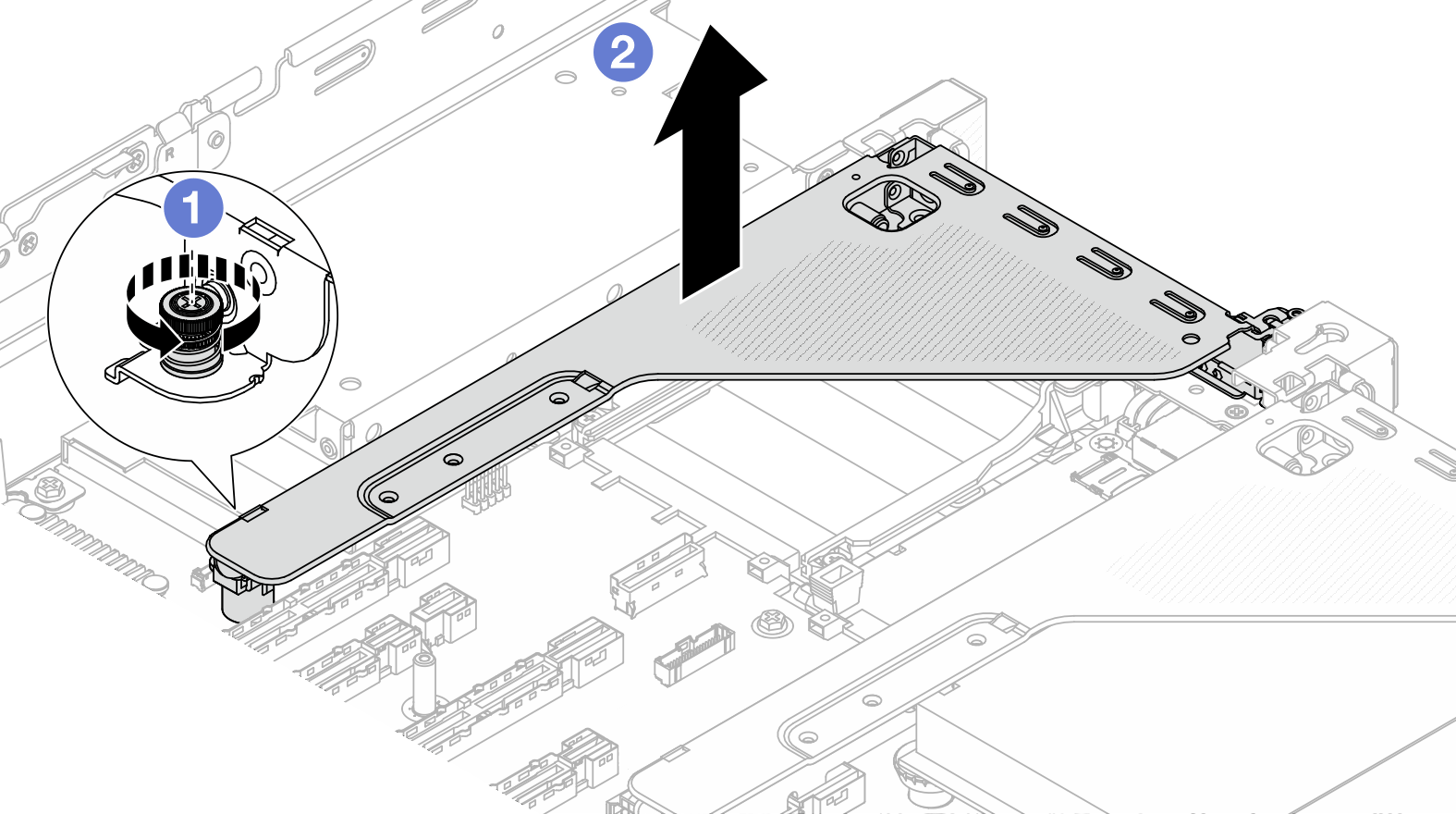 Removing the riser assembly