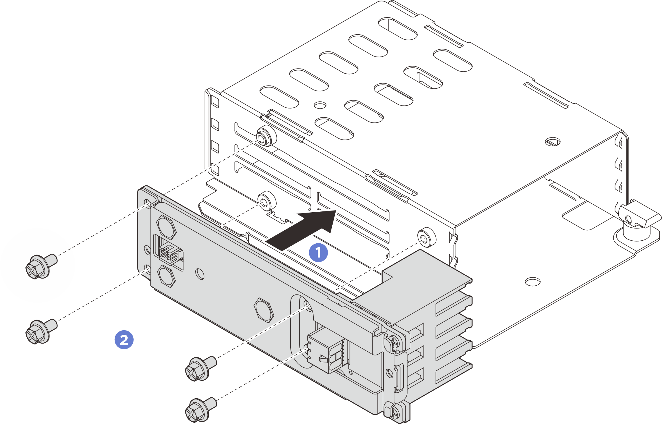 Installing the backplane assembly