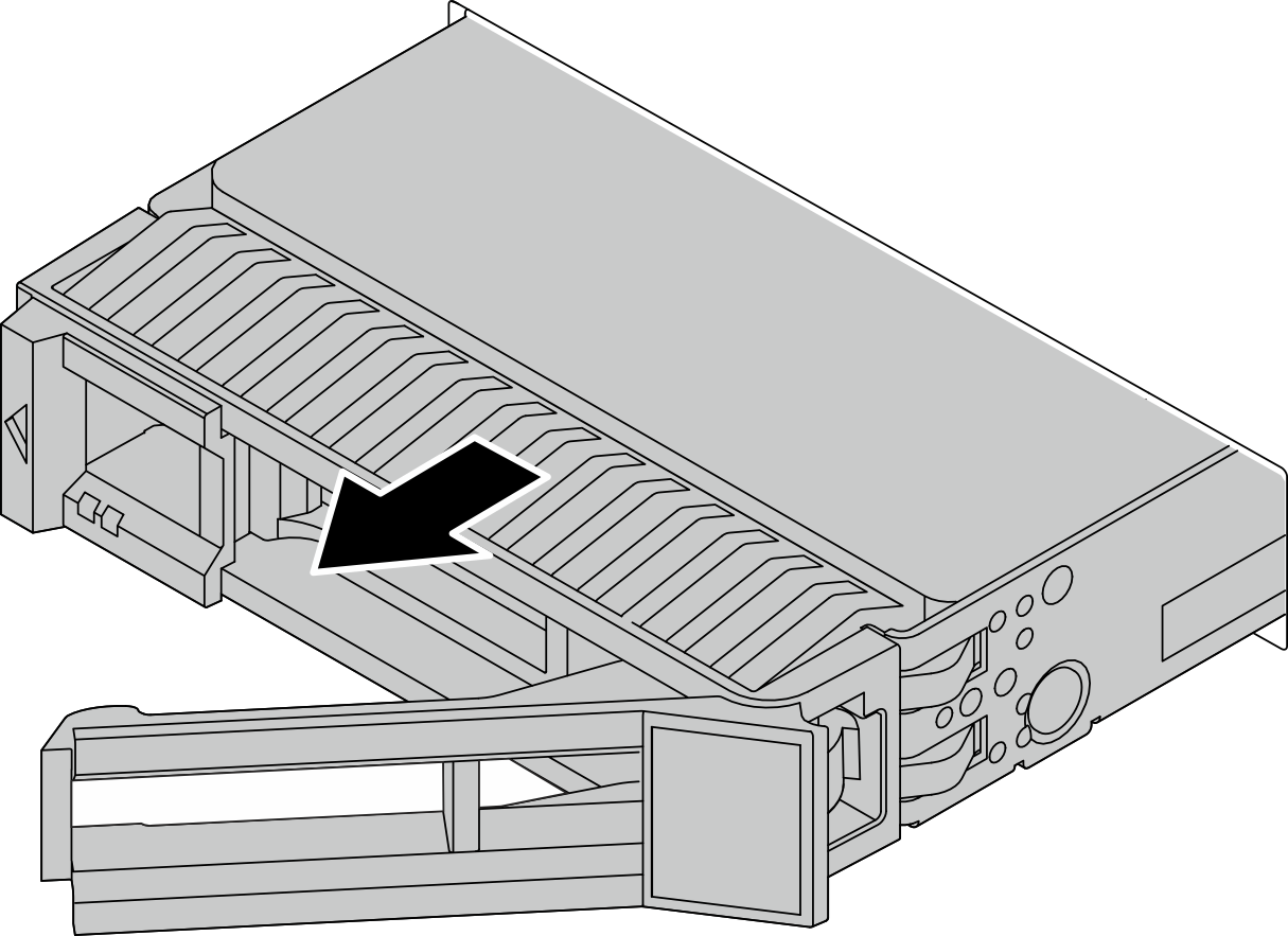 Hot-swap drive removal