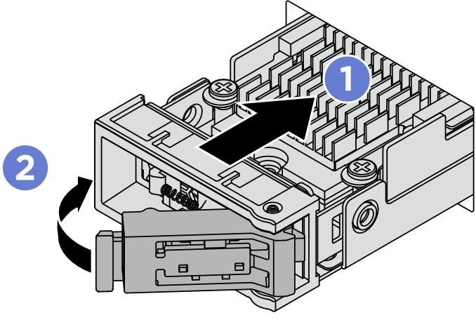 Installing an E3.S hot-swap drive