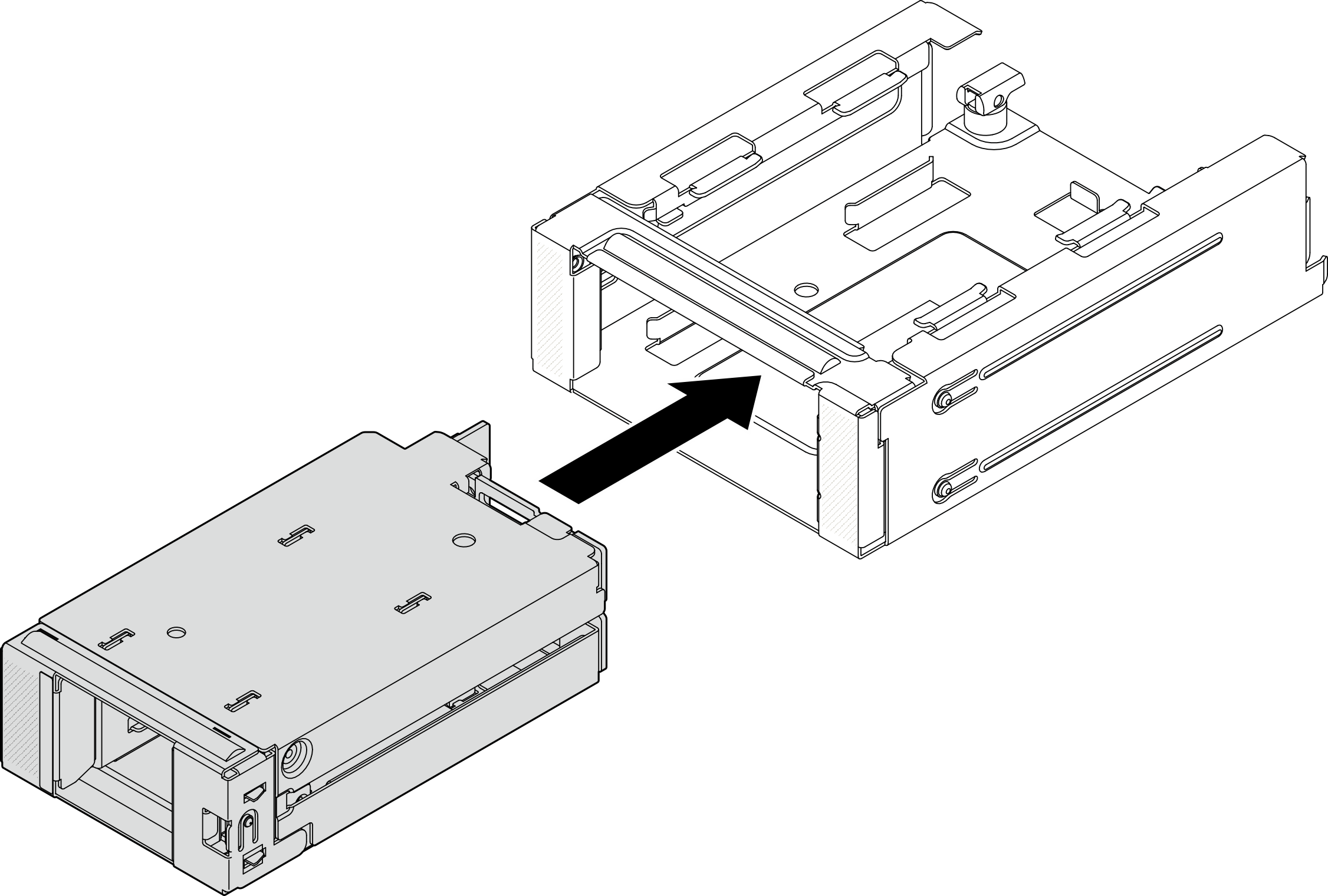 Installing the front M.2 drive cage