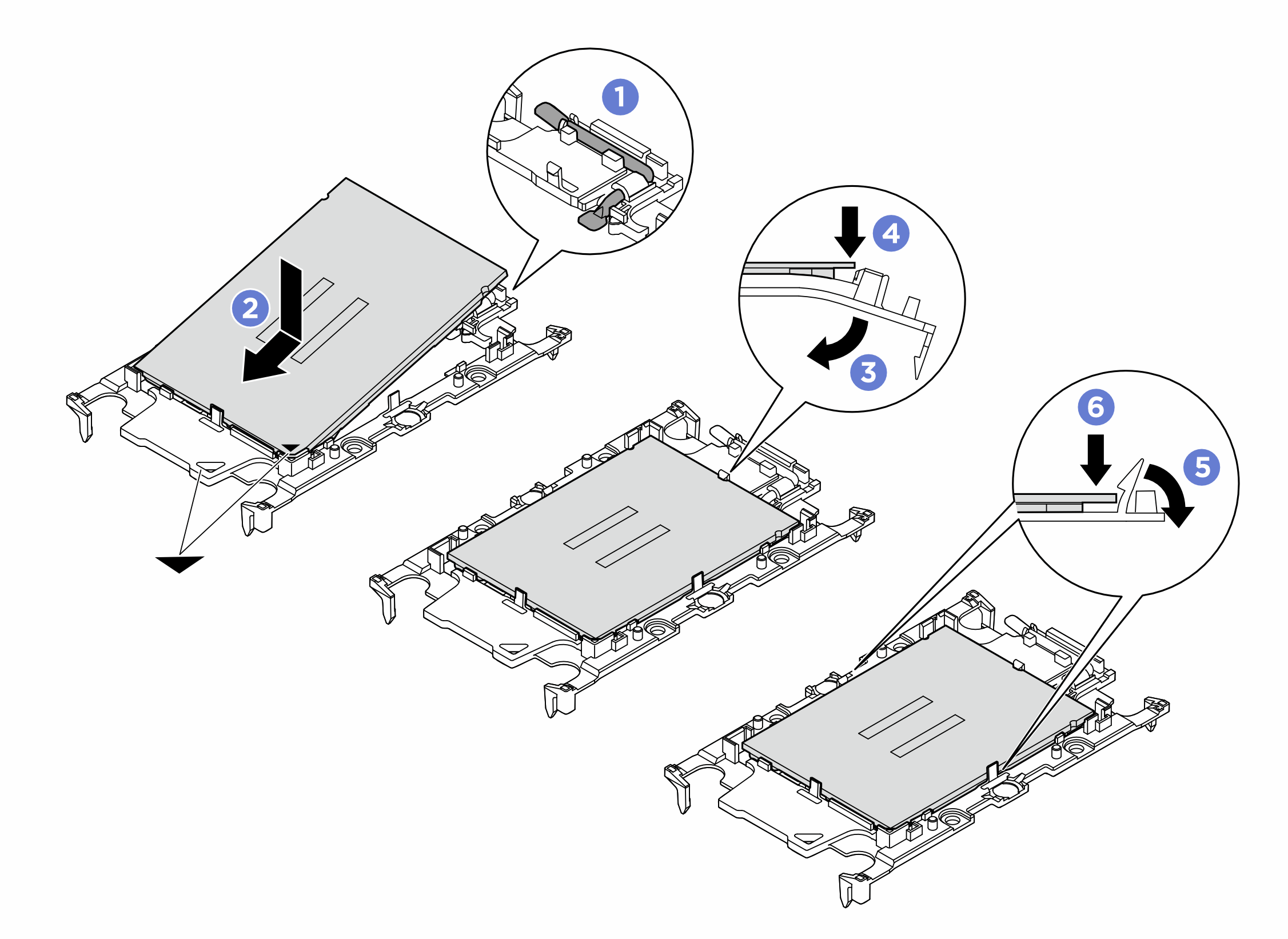 Installing a processor carrier