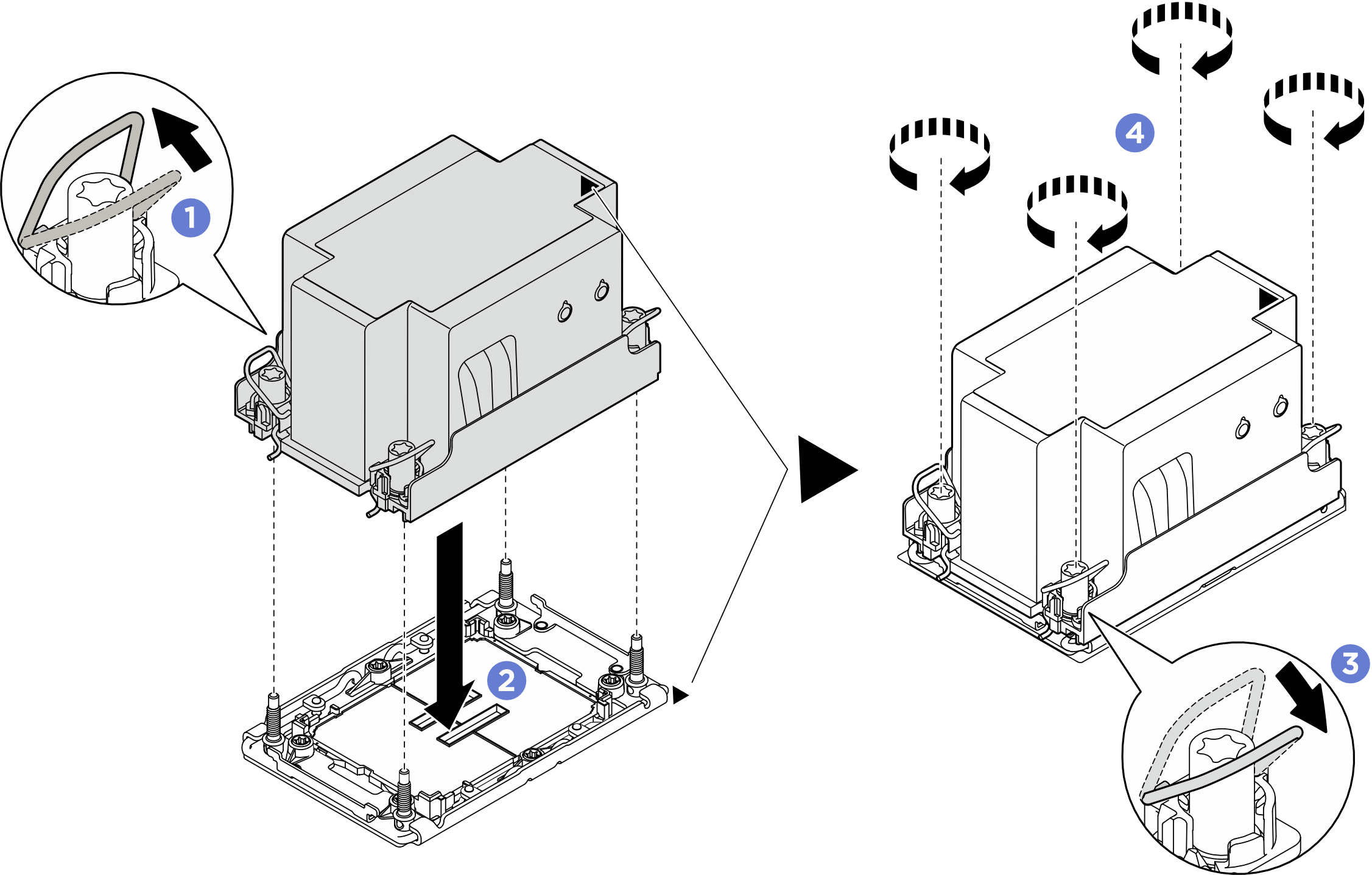 Installing a 2U standard PHM