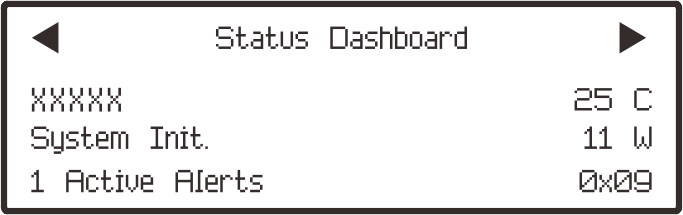 Display panel home menu