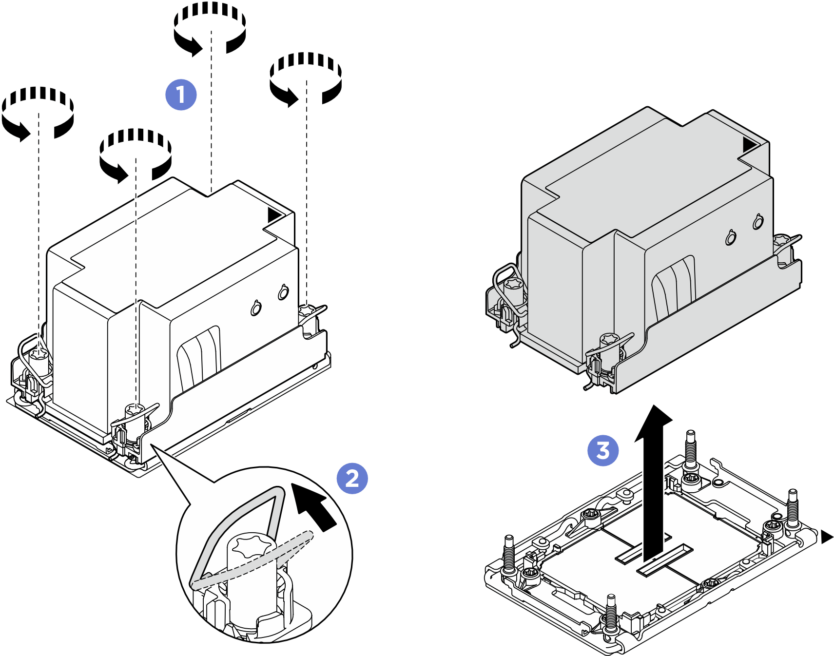 Removing a 2U standard PHM
