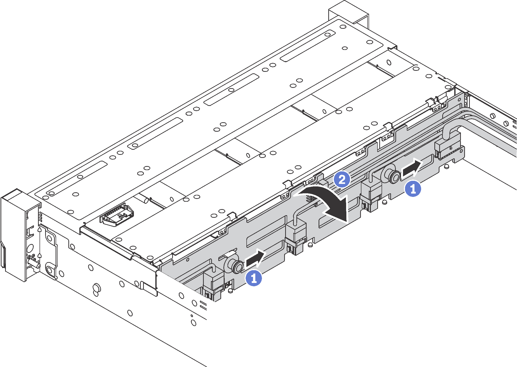 3.5-inch-drive backplane removal