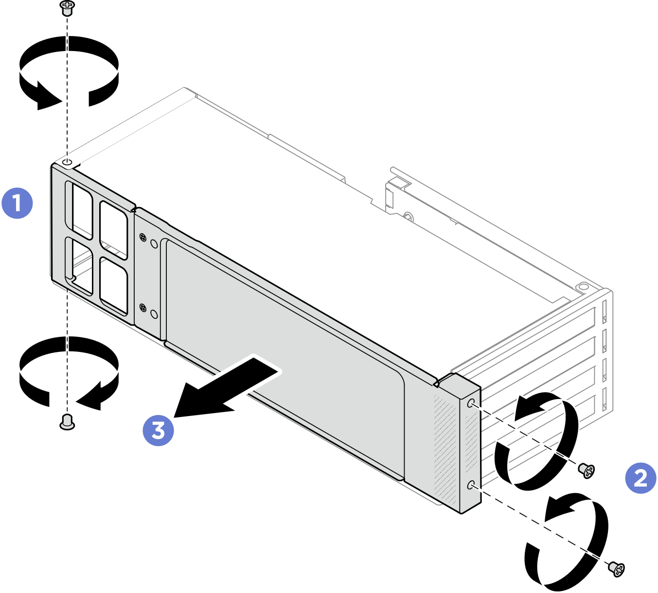 Side support bracket removal