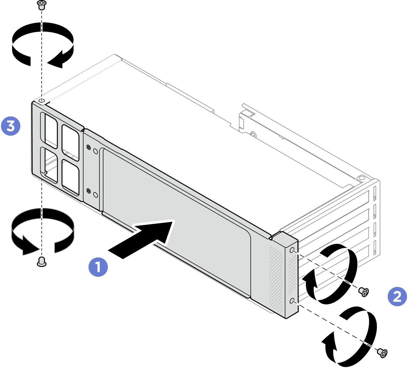 Side support bracket installation