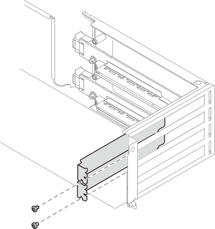 PCIe slot filler