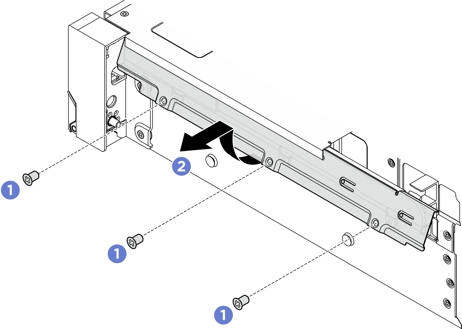 Removing the cable retainer