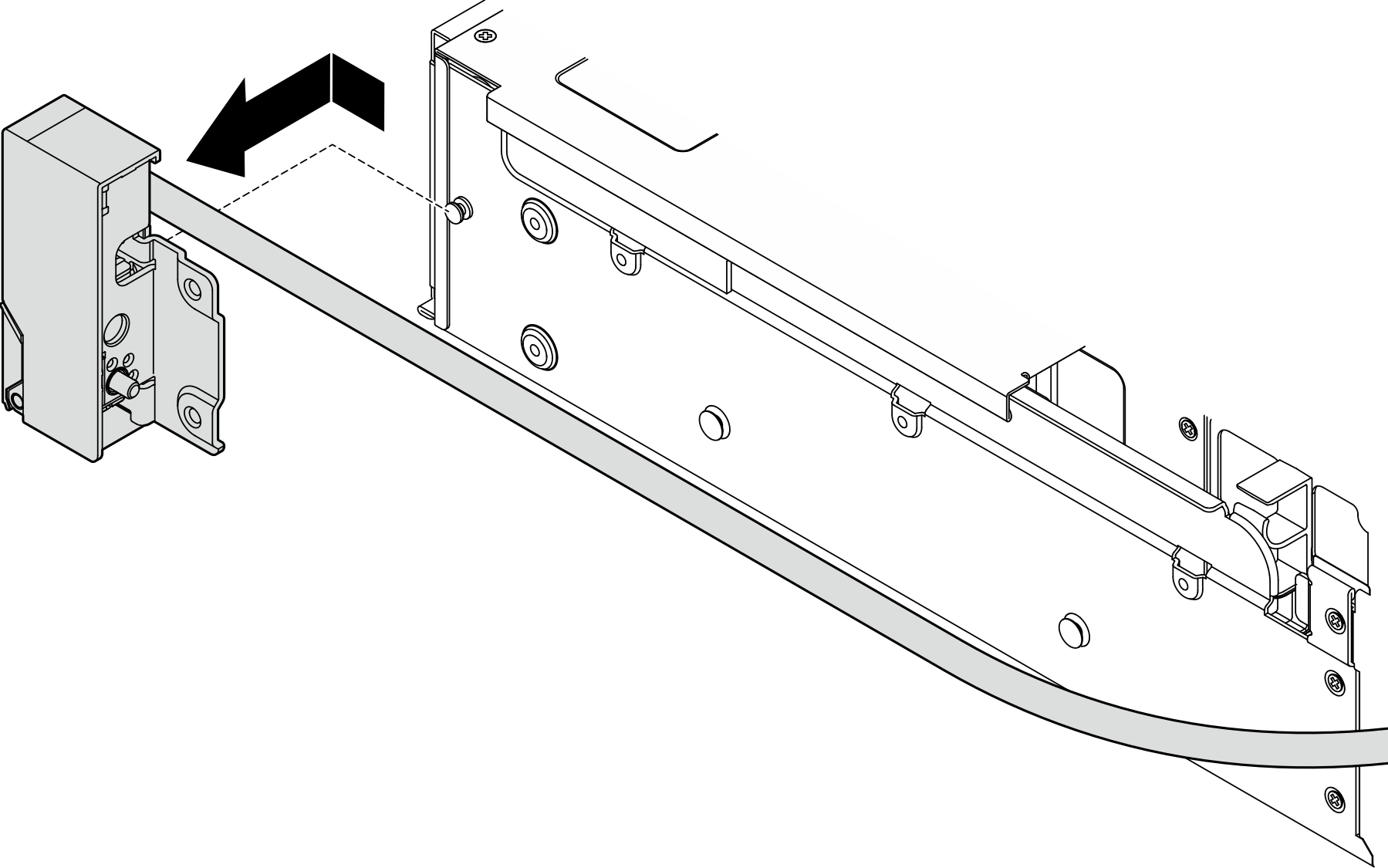 Removing the rack latch