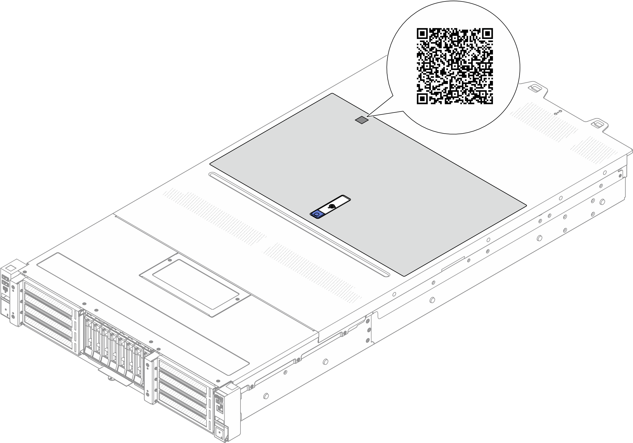 Service Label and QR code