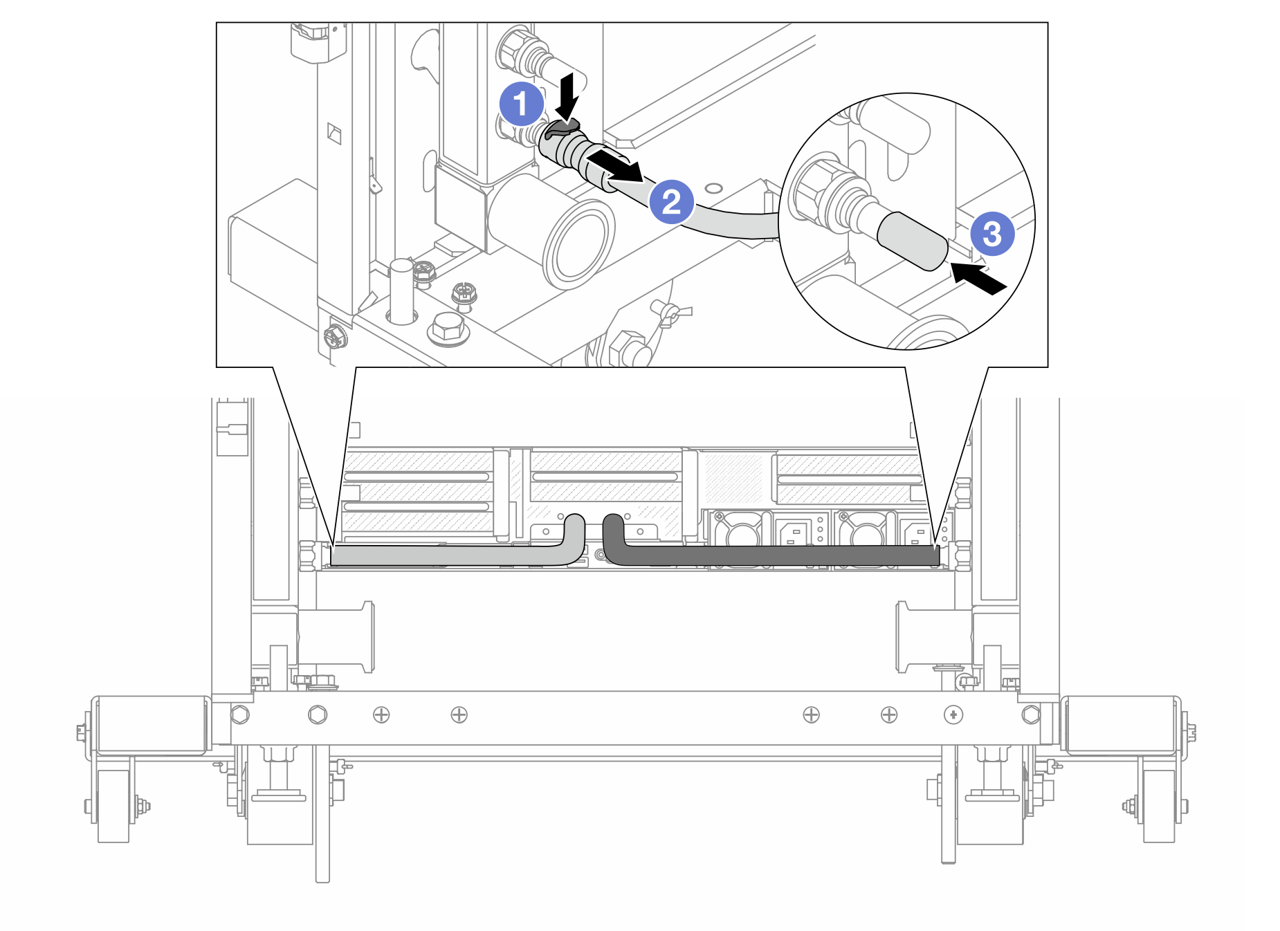 Quick connect plug removal