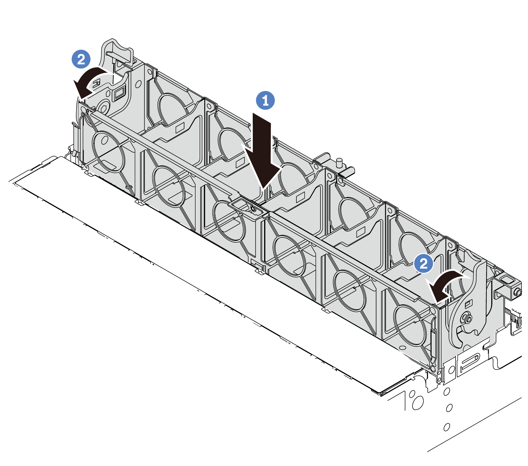 System fan cage installation